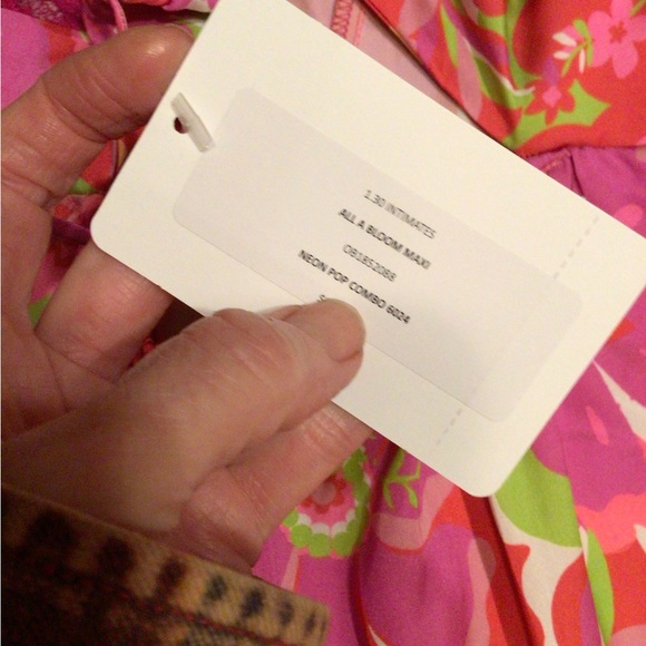 Super rare Free People all in Blooms maxi dress /slip - Picture 6 of 10